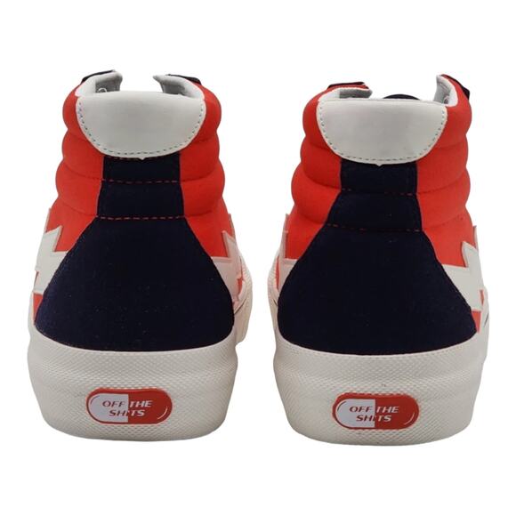 NEW Revenge x Storm Vol 2 HIGH TOP SNEAKERS Mens 11 Red Navy Lightning Bolt BOX - Picture 9 of 16